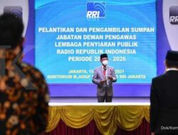 Lantik 5 Dewas LPP RRI, Menkominfo: RRI Penting Sebarluaskan Informasi Kepada Masyarakat