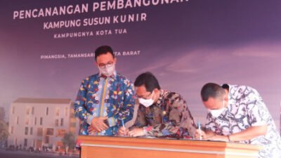 Gubernur Anies Harap Kampung Susun Jadi Tempat Hunian Layak untuk Warga Kampung Kunir