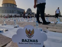 BAZNAS Bagikan 500 Hidangan Berkah Ramadhan di Masjid Al-Aqsa Palestina