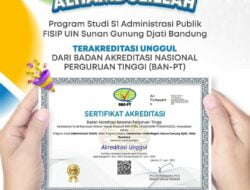 Alhamdulillah! Prodi Administrasi Publik UIN Bandung Terakreditasi Unggul dari BAN-PT