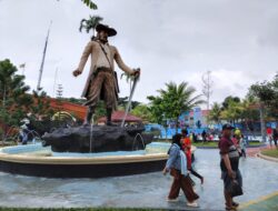Libur Nataru, Kawasan Wisata SantaSea Water Theme Park Kota Sukabumi Dipadati Pengunjung