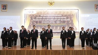 Kepengurusan UKM Korps Protokoler Mahasiswa UM Bandung Periode 2023-2024 Resmi Dilantik