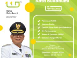 Catat, Hari Jadi ke-110 Kota Sukabumi 1 April Mendatang Dimeriahkan Bazar Hingga Fashion Show Batik