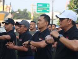 Jelang Hari Bhayangkara ke-78, Polres Sukabumi Kota Perkuat Sinergitas Lewat Olahraga Bersama