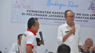 Para RT dan RW di Kota Sukabumi Dilatih Tanggap Tanggulangi Bencana