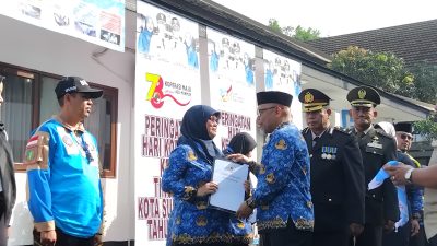 Pimpin Upacara Hari Keluarga Nasional, Hari Anak Nasional dan Hari Koperasi, Sekda Kota Sukabumi Tekankan Sejumlah Ha