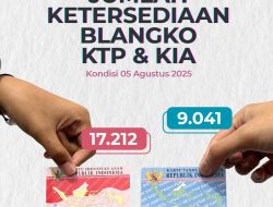 Alhamdulillah, Stok Blangko KTP dan KIA Awal Agustus 2025 di Disdukcapil Kota Sukabumi Aman