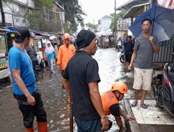 Banjir Limpasan Terjang Tiga Titik, BPBD Kota Sukabumi : Penyebabnya Saluran Air Tersumbat Sampah