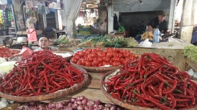 Harga Cabai Merah di Pasar Tradisional Sukabumi Naik
