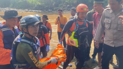 Dua Anak Tenggelam di Sungai Cimandiri Sukabumi, Satu Ditemukan Meninggal dan Satu Lainnya Hilang