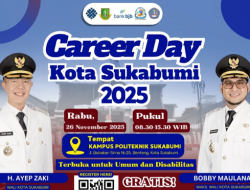 Di Akhir November Nanti, Career Day Digelar di Sukabumi Sediakan 1.000 Lowongan Kerja