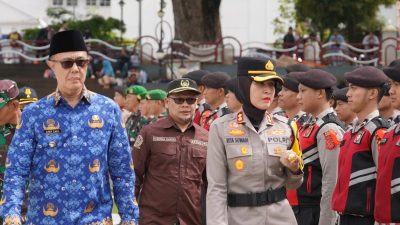 Ketua DPRD Sukabumi Ikut Apel Gelar Pasukan Lilin 2025, Tegaskan Komitmen Jaga Keamanan Nataru