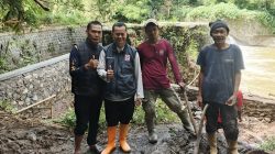 Pantau Perbaikan Bendungan Cikolawing, Anggota DPRD Kabupaten Sukabumi Iwan Ridwan Pastikan Irigasi Berfungsi Lagi