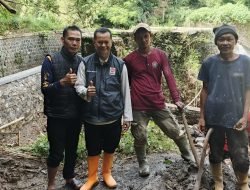 Pantau Perbaikan Bendungan Cikolawing, Anggota DPRD Kabupaten Sukabumi Iwan Ridwan Pastikan Irigasi Berfungsi Lagi