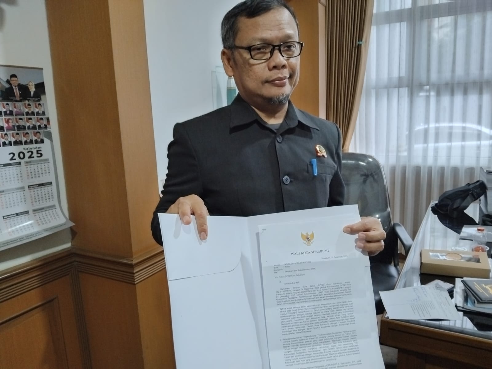 DPRD Kota Sukabumi Terima Jawaban Wali Kota Sukabumi Soal Rekomendasi Wakaf dan TKPP, Ini Isinya