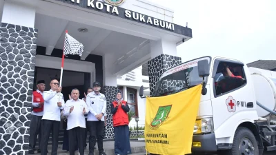 Wali Kota Sukabumi Lepas Bantuan PMI Kota Sukabumi untuk Bencana di Sumatera