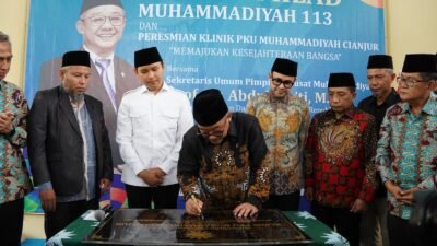 Komitmen Program Indonesia Siaga Lazismu, Klinik Pratama PKU Muhammadiyah Cianjur Diresmikan Pascagempa 2022