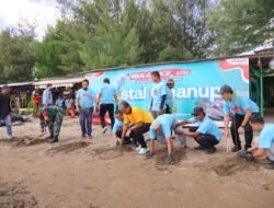 Pertamina Patra Niaga Regional JBB Gandeng Kelompok Masyarakat Balongan Lakukan Coastal Cleanup, Semarakkan Bulan K3