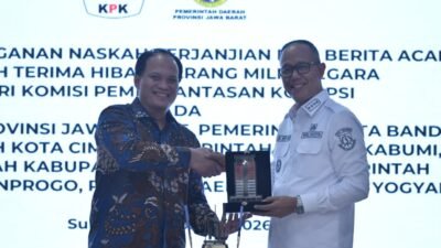 Perkuat Aset Daerah, Pemkot Sukabumi Terima Hibah 15 Bidang Tanah dari KPK RI