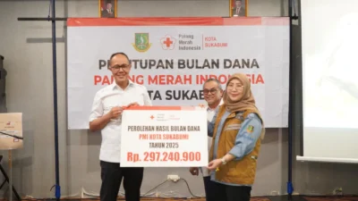 PMI Kota Sukabumi Catat Kenaikan Bulan Dana 2025, Relawan Masih Bertugas hingga Banda Aceh