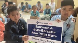 Kabarindah.com Tebar Kepedulian di Sudut Kampung Sukabumi, Hangatkan Ramadhan Anak Yatim