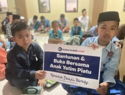 Kabarindah.com Tebar Kepedulian di Sudut Kampung Sukabumi, Hangatkan Ramadhan Anak Yatim
