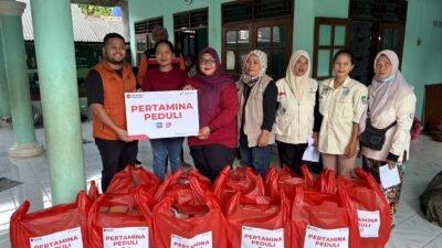Pertamina Patra Niaga Regional JBB Hadir Berikan Bantuan di Posko Pengungsian SPBE Cimuning