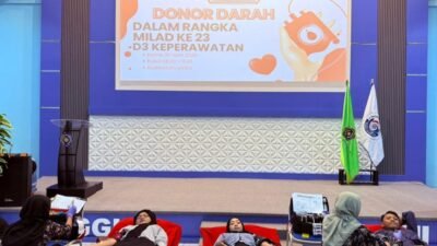 Inspirasi Milad ke-23, D-III Keperawatan UMMI Tebar Kepedulian Lewat Donor Darah