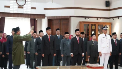 Awal Mei, 20 Pejabat Dilantik di Lingkup Pemkot Sukabumi mulai Sekdiskominfo Hingga Pejabat Fungsional