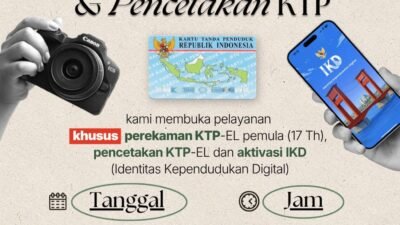 Libur Kenaikan Isa Almasih, Disdukcapil Kota Sukabumi Tetap Buka Layanan KTP dan IKD
