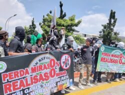 Desak Penegakan Perda Miras Nol Persen, Ratusan Massa Garis Demo ke Balai Kota Sukabumi