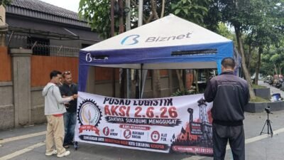 Jelang Aksi 2 Juni, Forum RT-RW Dirikan Posko Logistik di Depan Balai Kota Sukabumi