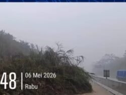 Longsor Tutup Sebagian Jalan Tol Bocimi KM 72 Parungkuda Sukabumi, Arus Dialihkan ke GT Cigombong
