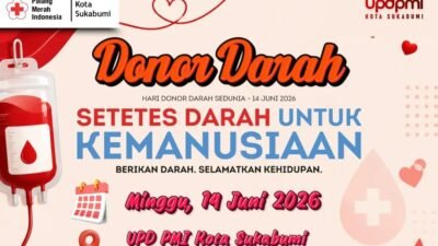 Setetes Darah untuk Kemanusiaan, PMI Kota Sukabumi Gelar Aksi Donor Darah 14 Juni