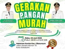 Besok, Gerakan Pangan Murah Hadir di Cibeureum Kota Sukabumi
