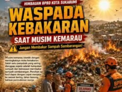 Musim Kemarau, BPBD Kota Sukabumi Ingatkan Risiko Kebakaran Meningkat Akibat Kelalaian