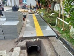 Revitalisasi Trotoar Jalan Bhayangkara Depan Setukpa Sukabumi Dimulai, Target Rampung Agustus