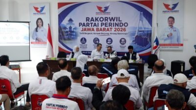 Rakorwil Perindo Jabar 2026 Perkuat Konsolidasi, Bidik 60.000 Anggota Aktif pada 2027