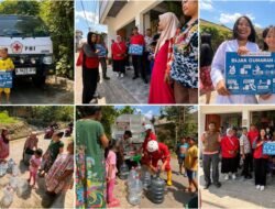 PMI Kota Sukabumi Kembali Salurkan Air Bersih, Ribuan Warga Warudoyong dan Lembursitu Terlayani