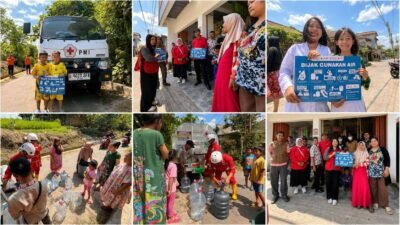 PMI Kota Sukabumi Kembali Salurkan Air Bersih, Ribuan Warga Warudoyong dan Lembursitu Terlayani