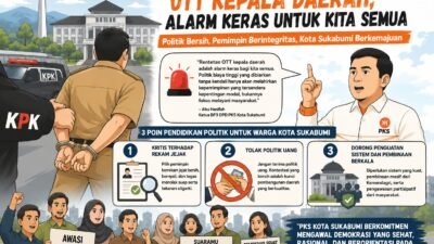 Marak Kepala Daerah Terkena OTT, PKS Kota Sukabumi Tekankan Bahaya Politik Biaya Tinggi dan Edukasi Pemilih ​