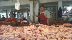 Harga Daging Ayam Merangkak Naik di Pasar Tradisional Sukabumi