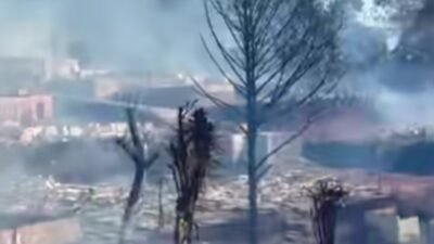 Kebakaran Diduga Dipicu Korsleting Listrik di MCK, 70 Rumah Adat di Kasepuhan Cipta Mulya Ludes Terbakar