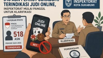 Judi Online Rp1,7 Miliar, Ini Sanksi ASN Sukabumi: PPPK Tak Diperpanjang, PNS Bisa Turun Jabatan