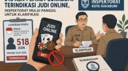 518 ASN Pemkot Sukabumi Terindikasi Judol, Inspektorat Mulai Panggil untuk Klarifikasi