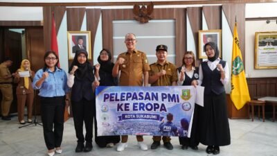 Wali Kota Sukabumi Lepas 4 PMI ke Montenegro, Ingatkan Jangan Keluar Jalur Resmi