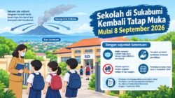 Abu Vulkanik Anak Krakatau Bergeser, Hari Ini Sekolah di Sukabumi Kembali Gelar Belajar Tatap Muka