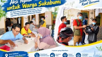 PT Daya Mas Cisolok Geothermal Gandeng Tzu Chi dan Tenaga Kesehatan Hadirkan Pemeriksaan Kesehatan Gratis ke Ratusan Warga Sukabumi