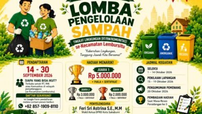 Dorong Warga Peduli Kebersihan, Wakil Ketua DPRD Kota Sukabumi Feri Sri Astrina Gagas Lomba Kelola Sampah