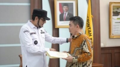 Kabag Kesra Herman Permana dan Kadinsos Asep Suhendrawan Purna Tugas, Pemkot Sukabumi Apresiasi Pengabdian